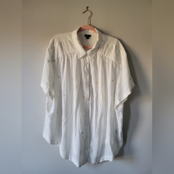 Torrid 'Challis' Button Up Blouse - Picture 2 of 5